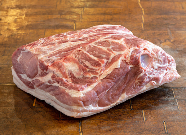 Buy Blythburgh Free Range Bone In Pork Shoulder online Wild Meat Company